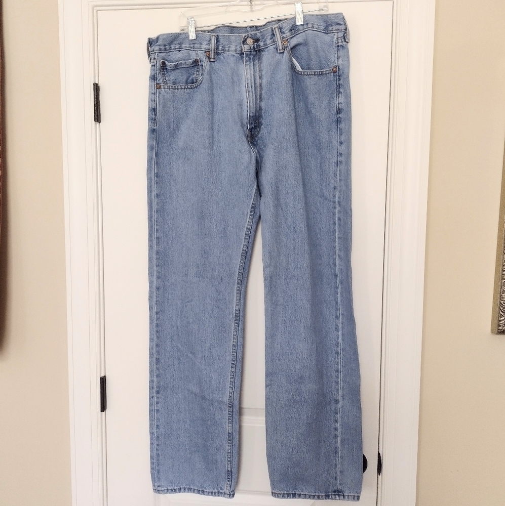 Levi's 505 Straight Leg Denim Jeans Sz 38